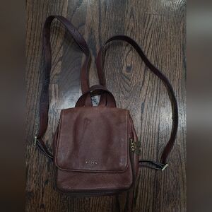 Fossil Brown Leather Bag